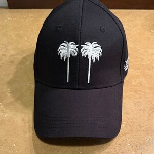 The Setai Miami Beach Black Cap with White Palm Tree Embroidery
